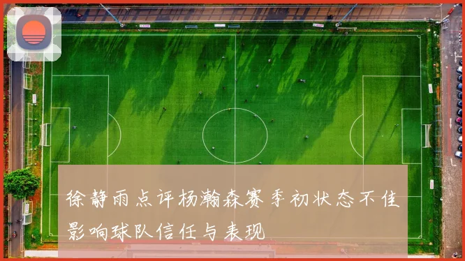 徐静雨点评杨瀚森赛季初状态不佳影响球队信任与表现